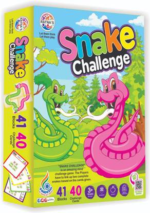 Kidoz Kingdom SNAKE CHALLENGE GAME 41 BLOCKES Educational Board Games