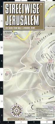 Streetwise Jerusalem Map - Laminated City Center Street Map of Jerusalem, Israel