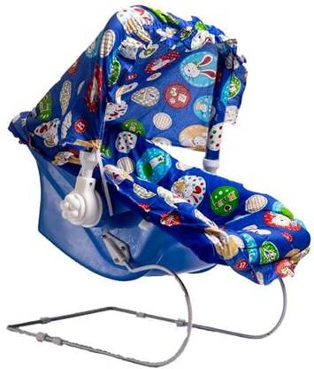 baby tone B .T10 in 1 Carry Plastic Cot/Bouncer with Mosquito Net and Storage Box - Floral Blue Print Rocker and Bouncer (Blue) Rocker and Bouncer (Blue) Rocker and Bouncer