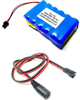 INVENTO 1Pcs 14.4V 700 mAh Ni-Cd Rechargeable 1.2V x 12 AA Cell Battery Pack with 5.5mm DC Female Jack Plug wire Automotive Electronic Hobby Kit