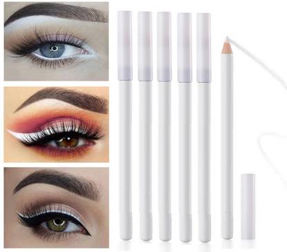 ADJD PROFESSIONAL LONG LASTING SNOW WHITE PENCIL KAJAL PACK OF 6