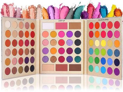 glowease Pretty All Set Eyeshadow Palette Set Pro 86 Colors Makeup Kit Matte Shimmer 2 ml