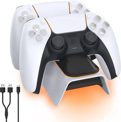 microware Upgraded PS5 Controller Charger | Fast Charging Dock |Charging Station with LED Indicator, High Speed, for Sony DualSense Controller  Gaming Accessory Kit