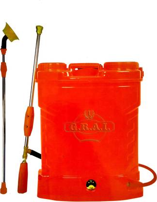 FarmEarth Crown Knapsack Battery Operated Double Motor Pump 12volt/12amp Battery Garden Agriculture Sprayer with Hijet Gun 20 L Tank Sprayer