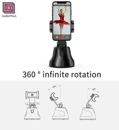 Cubonic Apai Genie 360 Rotation auto face Tracking Smart Shooting Camera Holder Mount,unmanned Smart Object Tracking Camera Phone Holder 2 Axis Gimbal 3 Axis Gimbal for Mobile, Camera