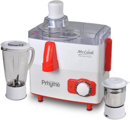 Mr.Cook Prhyme JMG 2 Jar 550 W Juicer Mixer Grinder