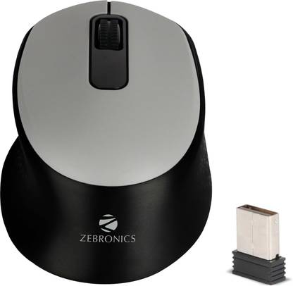 ZEBRONICS ZEB-KAI Wireless Optical Mouse  (Bluetooth, 2.4GHz Wireless, Black)