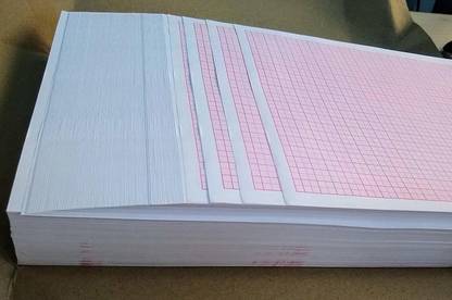 Paperone GRAPH RULED A4 65 gsm Graph Paper (Set of 100, Pink) ruled A4 65 gsm A4 paper