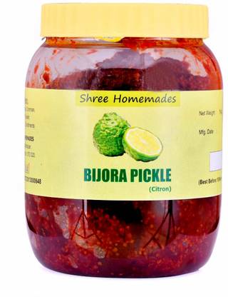 SHREE HOMEMADES Traditional Kachchhi Bijora (Citron) Lime Pickle