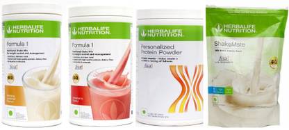 HERBALIFE Weight Loss Formula 1 Shake(2 pcs)+ Personalized Protein Powder 400-SHAKEMATE Plant-Based Protein