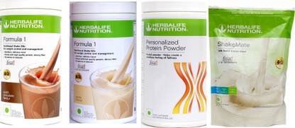 HERBALIFE Weight Loss Formula 1 Shake(2 pcs)+ Personalized Protein Powder 400-SHAKEMATE Plant-Based Protein
