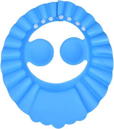 KUBER INDUSTRIES Soft EVA Foam Adjustable Baby Shower Bathing Protection Cap (Blue)-HS_38_KUBMART21342