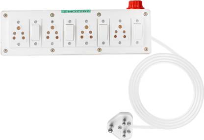 PANKATI Extension Board with 10 Meter Long Wire 6 Amp 4  Socket Extension Boards