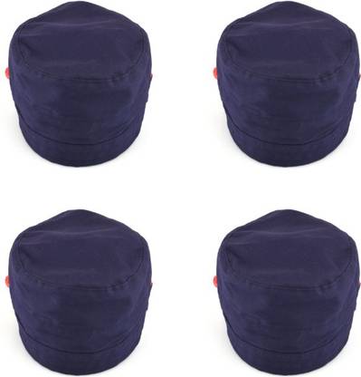 adhyah Adjustable Working scrub Cap with Button, Cotton Working Hat Sweatband, Elastic Bandage Tie Back Hats for Doctors, nurses, chefs, Women & Men (pack of 4) Surgical Head Cap