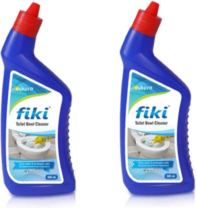FIKI Toilet Bowl Cleaner Original Original Liquid Toilet Cleaner-500ml, Pack of 2 Lemon Liquid Toilet Cleaner