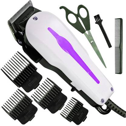 ghghg Hair Trimmer With Stainless steel blade Corded Trimmer Fully Waterproof Trimmer 0 min  Runtime 4 Length Settings