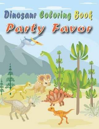 Dinosaur Coloring Book Party Favor