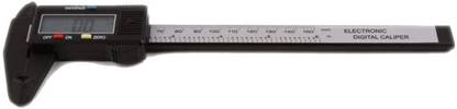 Dr. Head Electronic Digital Ruler Measuring tool Gauge Depth Meter Carbon Fiber Composite 6inch 150mm LED Screen with storage box - Black 150Mm 6Inch Lcd Digital Electronic Carbon Fiber Vernier Caliper Gauge Micrometer Vernier Caliper