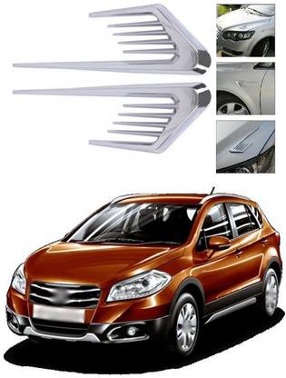 PROEDITION Air Flow Car Fender Side Duct Sporty Racing Fender Look Vent Air Flow Car A171 Matte, Glossy, Chrome Maruti S-Cross Side Garnish