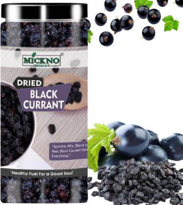 mickno organics 200g Dried Black Currant Dry Fruit For Baking Dessert Shakes Eating Ice Cream Black Currant