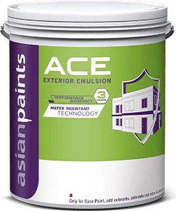 Asian Paints Ace Exterior paint 1 LTR White Emulsion Wall Paint