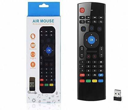 Nij Q-011 Smart Universal TV Remote Air Mouse, Wireless Keyboard Fly Mouse Android TV All-in-1 PC/TV Remote Controller