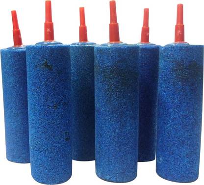 Grand Air Stone Cylinder LXD: Bubble Diffuser for Biofloc Fish Farming Tank Pond Aeration Aquarium (6 Stones). Aquarium Air Stone