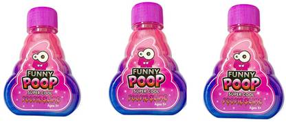 SMARTTRENDY Pack of 3 Multicolour Funny Poop Super Cool Poop Slime00 Art Clay