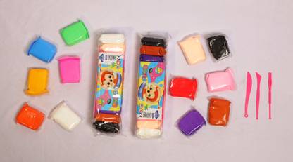 AARL AClay For Kids DIY Ultra Light Modeling Bouncing Clay Kids 12 Different Color Clay Creative Art For Children (Pack of 24pc clay) Art Clay