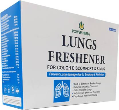Power herbs Lungs Freshener kit for cough dicomfort & sinus (60 capsules, Syrup 200ml, Noni drops 60ml)