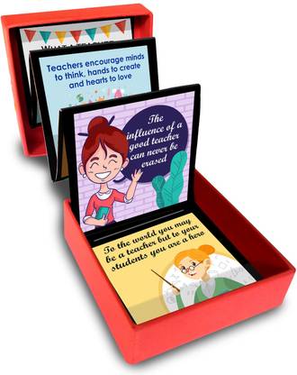 Exciting Lives Teachers Messages Box Greeting Card