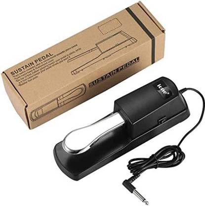 Techtest Sustain Pedal for Keyboard Digital Piano Foot Pedal Sustain Pedal Universal for Piano Midi Electronic Keyboards Damper & Sustain Pedal