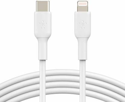 Atpati Fiber Optical Cable 3.4 A 1 m copper USB-C to Lightning Cable 1m Compatible for iPhone / iPad / iMac Lightning Fast Charging Cable (1m)