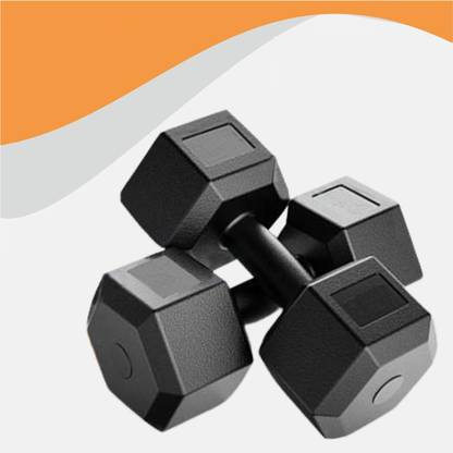 COGNANT FITNESS (2kg Pair) Dumbbell Set - 1 Pair of Dumbbells - best for Home FITNESS Fixed Weight Dumbbell