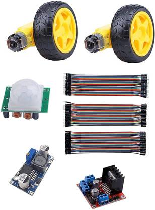 Super Debug DC Motor,3-6V Gear motor with Motor drive controller, TT motor with Wheel,Buck Converter for Arduino Starter Kit Electronic Components Electronic Hobby Kit