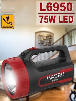 HASRU L-6950 HANDLE TROCH AND EMERGENCY LIGHT 16 hrs Torch Emergency Light