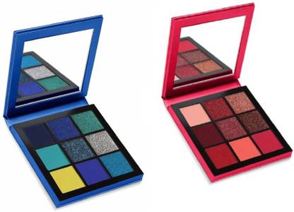 NYN HUDA Obsessions Insta Beauty High Pigmented EyeShadow Palette Pack of 2 9.9 g