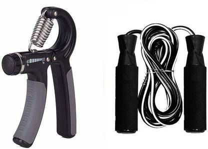 Fitnesstricks Adjustable Hand Gripper With Skipping rope Hand Grip/Fitness Grip