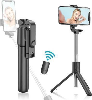 LINCTECH Adjustable Live Broadcast stand, Bluetooth Selfie Stick Tripod Remote Adjustable Live Broadcast stand, with Viewing Angle 360 Degree Rotation Mount Stand, Handsfor Live/Vlogs Special Design for Streaming, , Online Classes, Streaming, Shooting Field, tablet, mobile phone, camera, etc 3 Axis Single Gimbal for Mobile