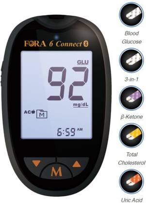 FORA 6 Connect Multi-parameter Glucometer Glucometer