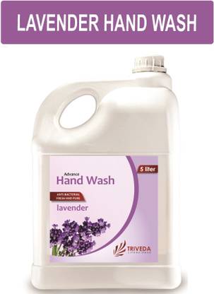 TRIVEDA LIFESCIENCE LAVENDER HAND WASH FIGHTS BACTERIA & VIRUSES (5 LT) Hand Wash Can