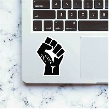 woopme Coder Girl for Developers Programmers Laptop Trackpad Stickers Vinyl Laptop Skin Compatible for 15.6 inch