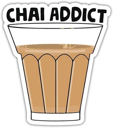 Signoogle Chai Addict Laptop Stickers for Developers Programmers Laptop Sticker Vinyl Laptop Decal 15