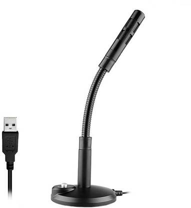 AMG Music Noise Cancelling USB Microphone Desktop Mic with Flexible Neck Condenser Mike For Window and Mac Professional PC USB Microphone For Computer, Laptop, Desktop,Gaming Mic Plug and Play Mic Microphone
