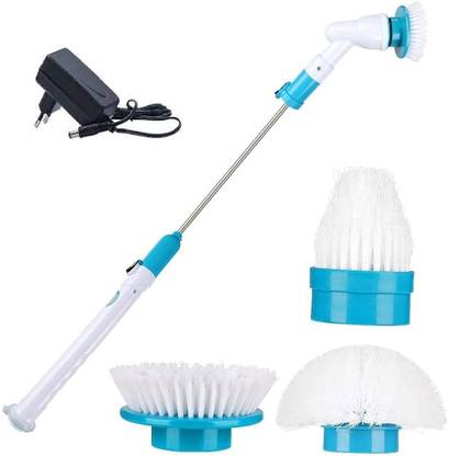 CONTINENTAL Scrubber Machine Floor Cleaning Bathroom Tiles Cleaner Tool with 3 Replaceable Brushes Floor Wiper