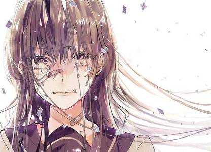 Anime Girls Comic Girls Crying Hd Matte Finish Poster Paper Print