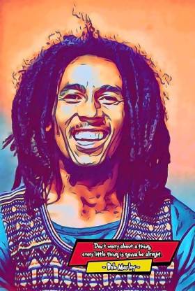 Bob Marley Wall Poster Paper Print