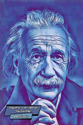 Albert Einstein Wall Poster Paper Print
