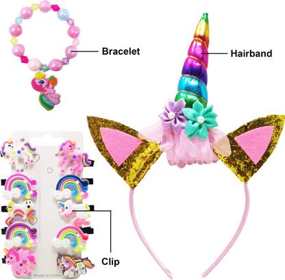 Parteet Combo (Pack of 3 Items) for Birthday Returns Gifts for Kids/Unicorn Combo