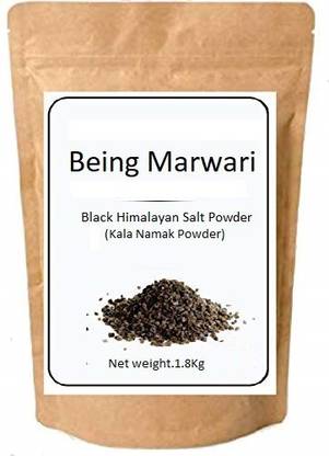 Being Marwari Black Himalayan Salt Powder (Kala Namak Powder), 1.8kg Black Salt